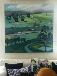Large Art Above A Sofa